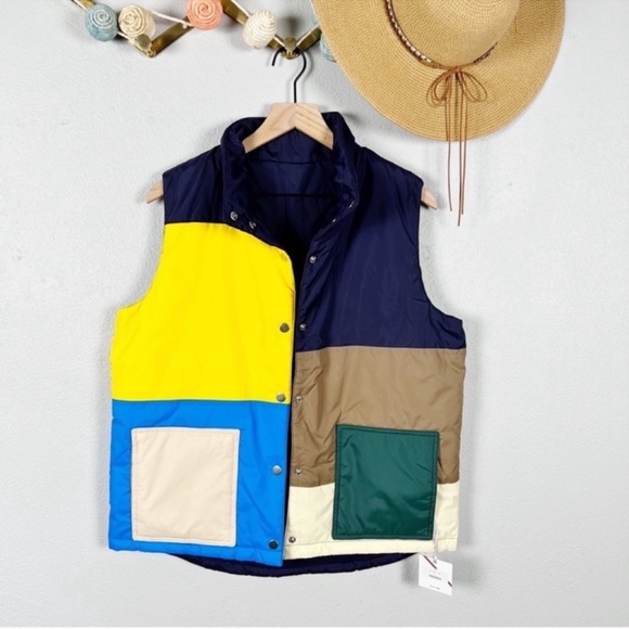 KULE Chandler Vest Patchwork Colorblock Puffer Vest
Size X Large - Picture 4 of 8